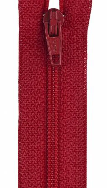 10" 1-way Separating Zipper in Red