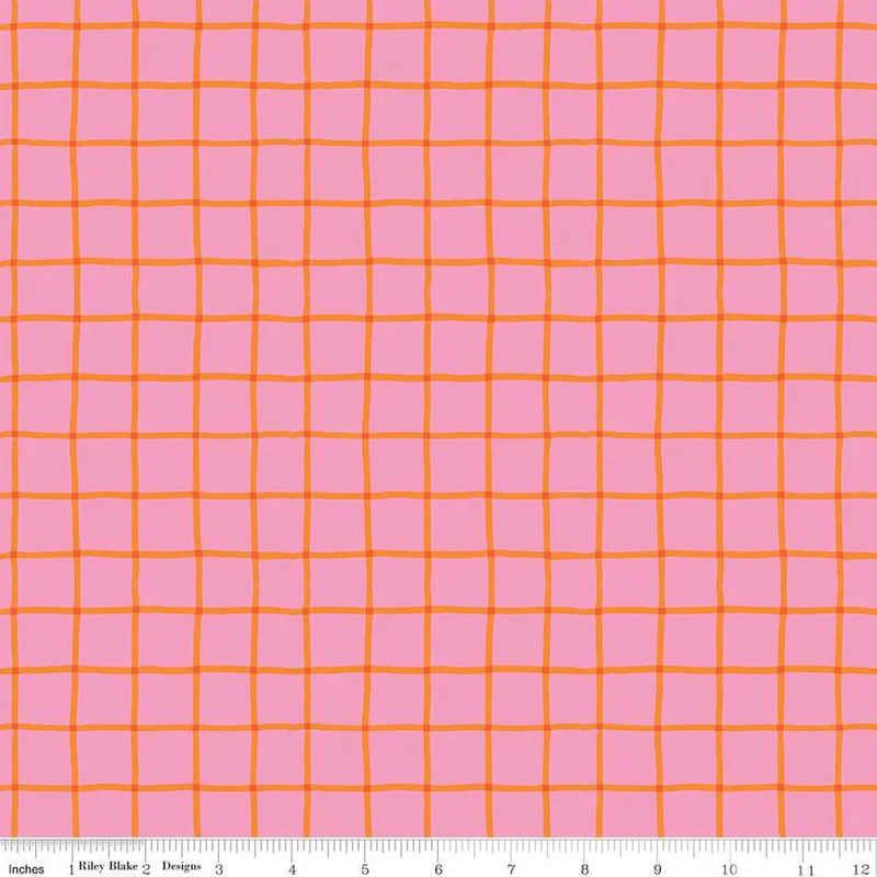 100 AKER WOODS: Picnic Plaid-Pink (1/4 Yard)