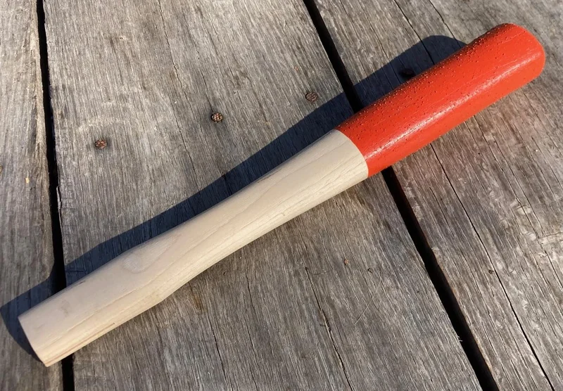 12" Block Mason / Blacksmith Hickory Hammer Handle Safety Grip USA
