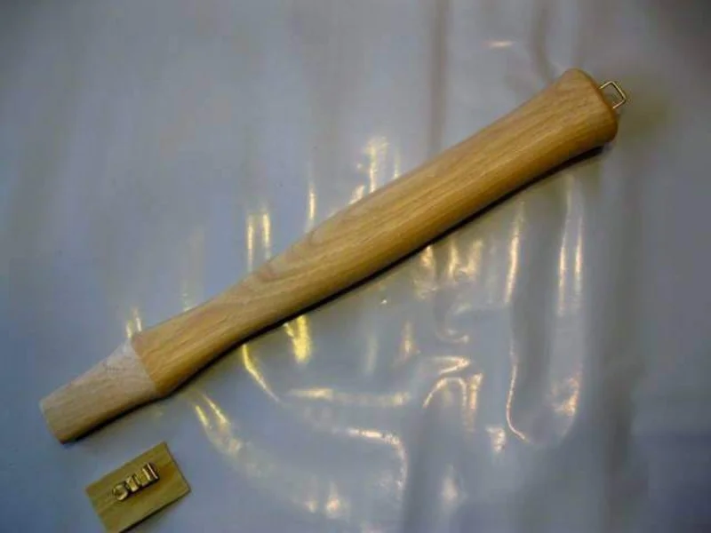 12" Brick / Block Mason Hammer Handle. Wood & Steel Wedges