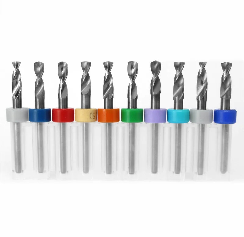 .1319".1457" Incremental Size Carbide Drill Bit Set | 10 Pc, 1/8" Shank