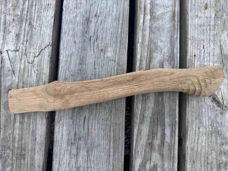 15" Scout Axe Handle Lathe Turned. USA