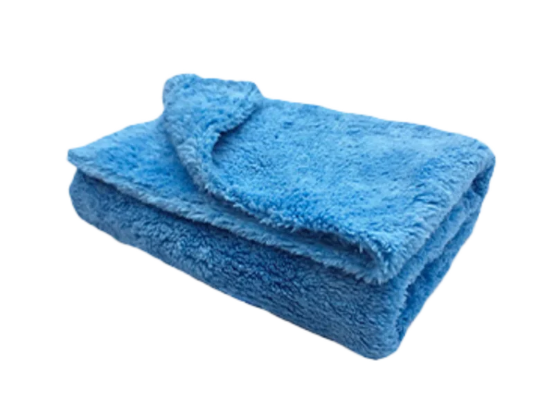 16" X 24" Edgeless Blue Plush Microfiber Towel
