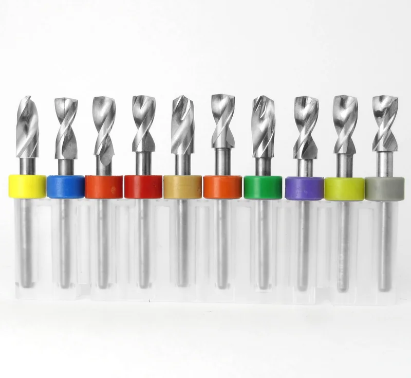 .1770".1910" Incremental Size Carbide Drill Bit Set | 10 Pc, 1/8" Shank