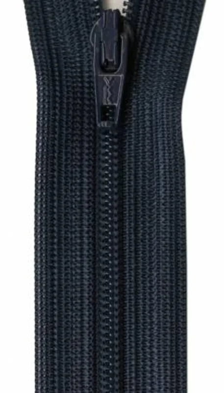 18" Polyester Coil Zipper in Navy