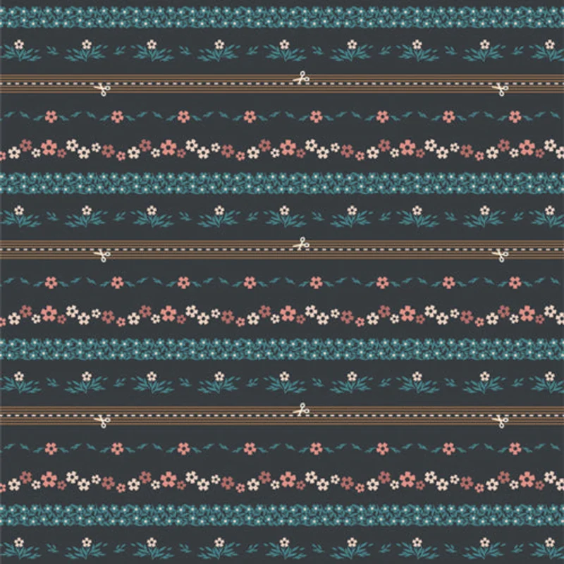 2.5 Edition Binding: Ditsy Chain Bound-Midnight 1-Yard Cuts