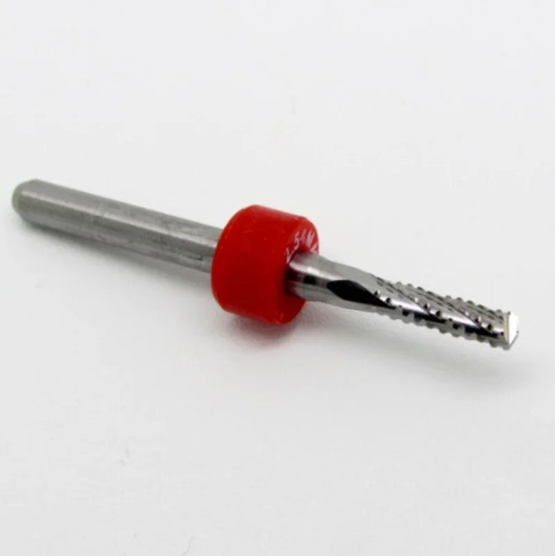 2.54mm .102" Chip Breaker Flutes Carbide Router - Drill Point Tip - .450" LOC DA6-4