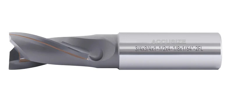 2 Flute Carbide Tipped End Mills for Aluminum, Center cutting