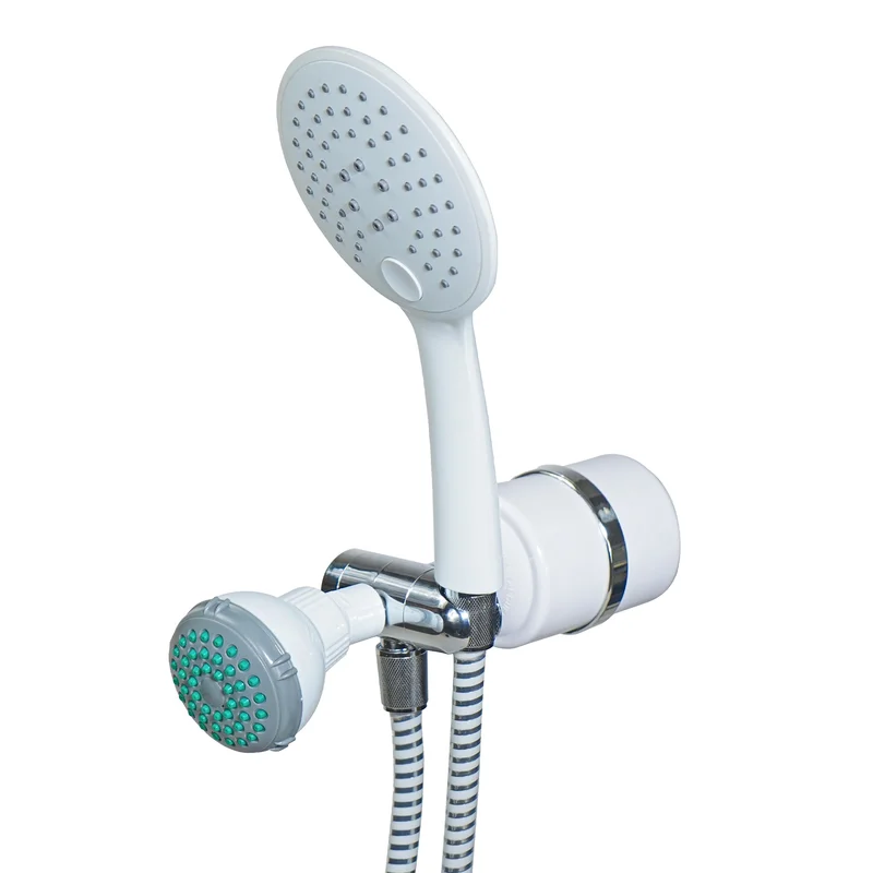 2-in-1 Handheld and Shower Head Combo Filter White