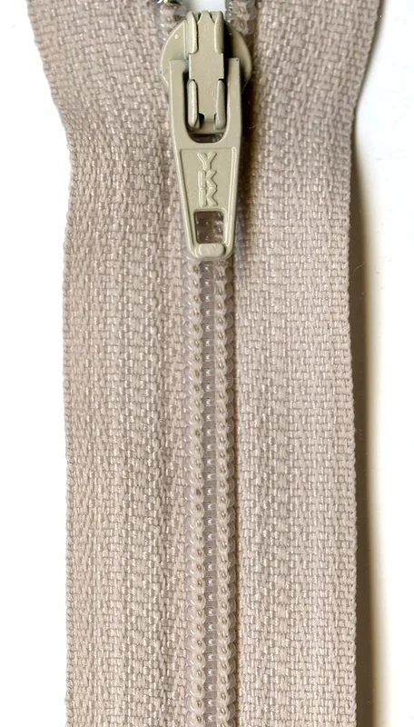 22" Ziplon Zipper: Bone