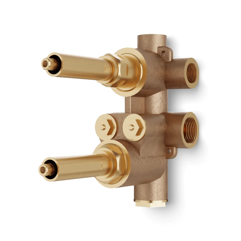 3/4" Thermostat Valve with 3-Way Non-Shared Diverter & Off Position