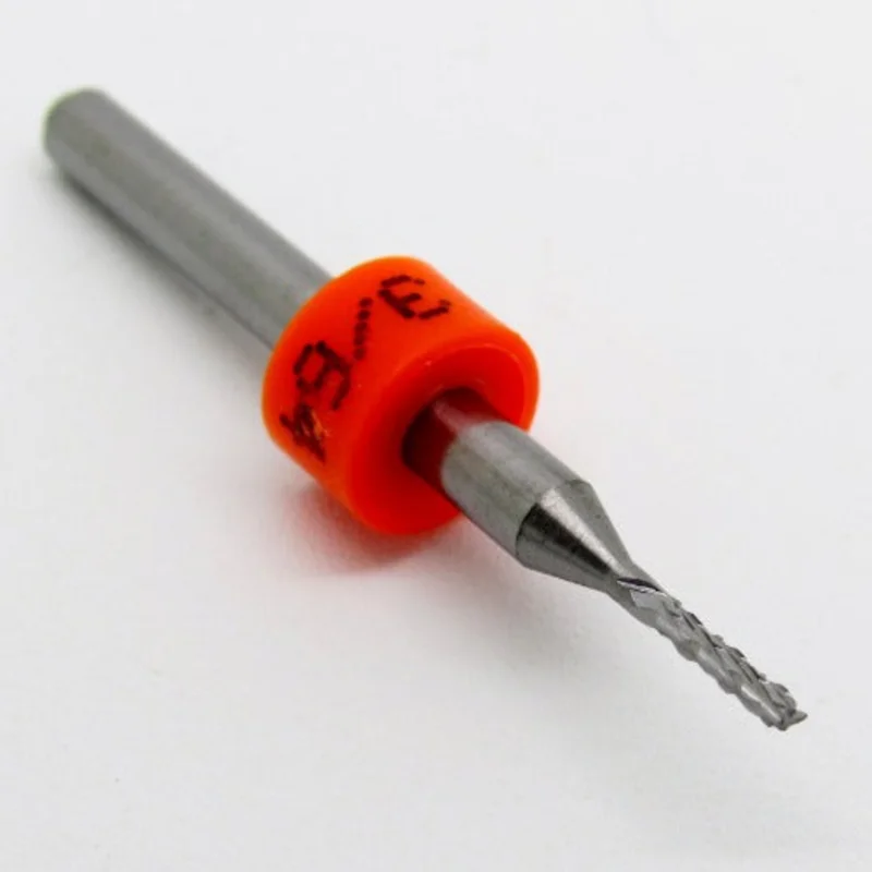 3/64" .0472" 1.20mm Diamond Flute Carbide Router - Fishtail Tip - .250" Depth DA6-5