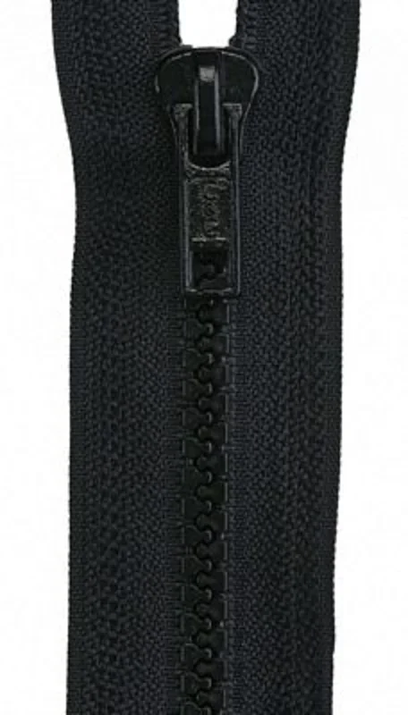30" Separating Sport Zipper- Black
