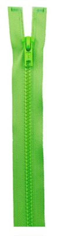 30" Separating Sport Zipper- Lime