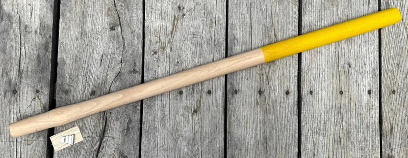 36" Hickory Spike Maul / Sledge Hammer Handle. Yellow Safety Grip Made in USA