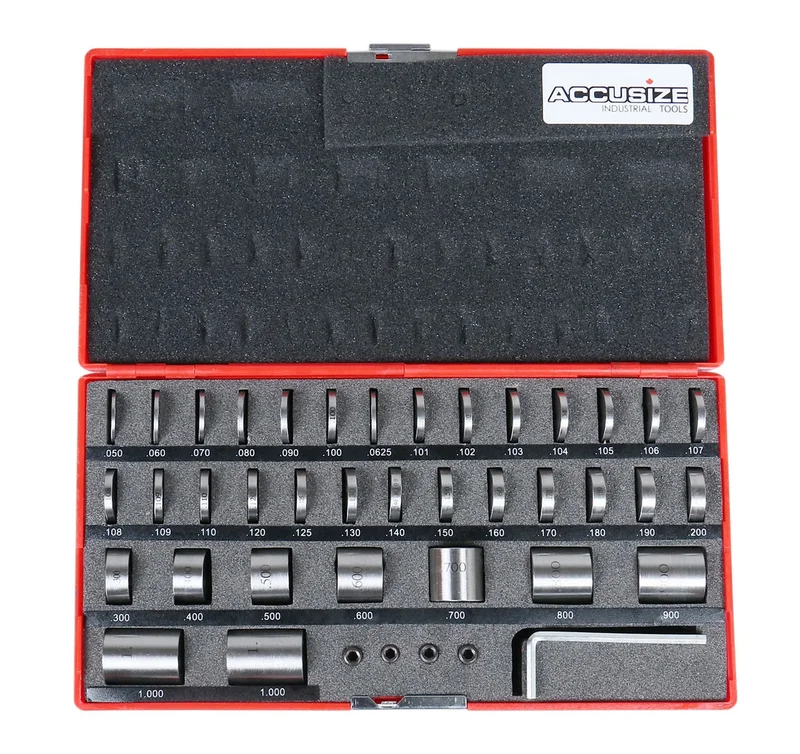 3604-7001, 36 PCS Steel Spacer Block Sets