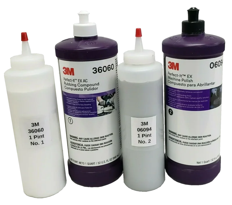 3M Perfect-It Buffing & Polishing Kit 36060, 06094 Pint bottles NO QUARTS