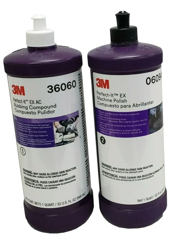 3M Perfect-It Buffing & Polishing Kit 36060, 06094 Quart bottles