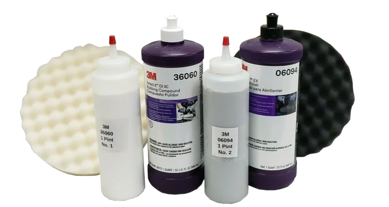 3M Perfect-It Compound & Polish Buffing Pint Kit 36060 6094 5723 5725 NO QUARTS