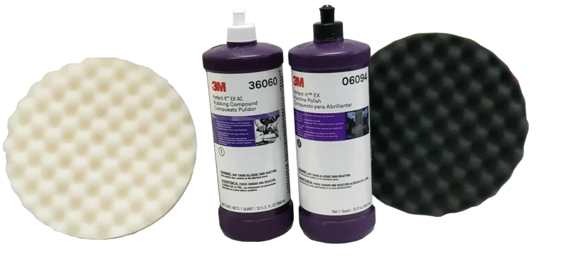 3M Perfect-It Compound & Polish Buffing Quart Kit 36060 6094 5723 5725
