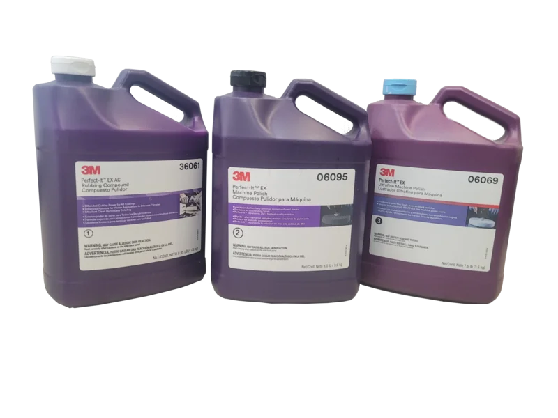 3M Perfect It EX Buffing & Polishing Compound (36061, 06095, 06069) Gallon Kit
