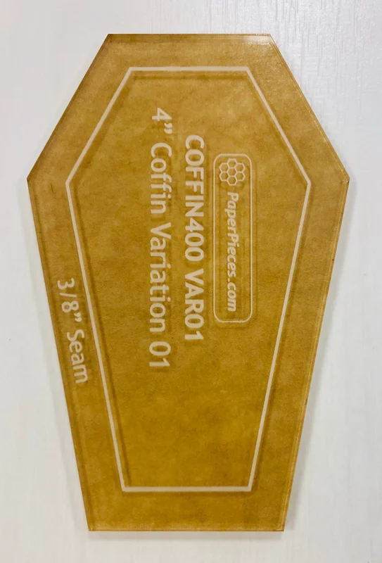 4" Coffin Acrylic Template