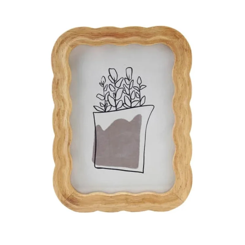 5" x 7" Rubberwood Scalloped Photo Frame