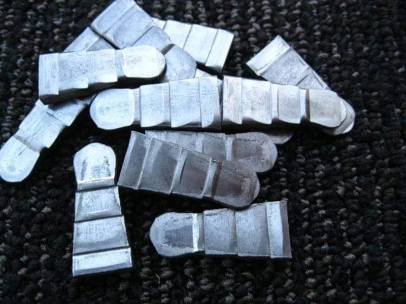 50 Steel Wedges for Hammers, Hatchets, Blacksmith etc. 1/2" Ribbed Metal Wedge