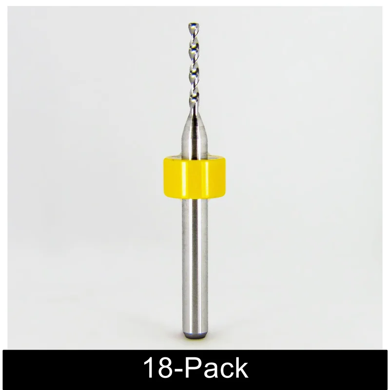 #55 (.0520") Counterbore Drill .400" LOC 1/8" Shank Carbide 18-Pack