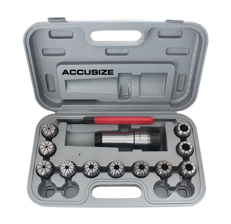 5C Shank ER32 Chuck with 11 pc Collet Sets, 1/8" - 3/4" by 16th, #0223-0301