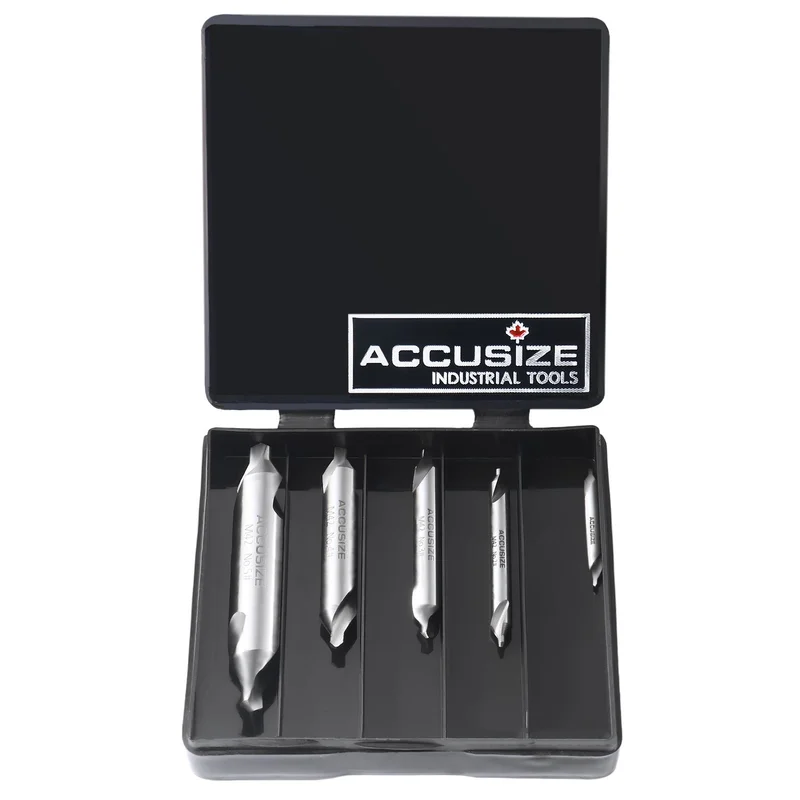 5pc ANSI M42 (H.S.S.+8% Cobalt) Center Drill Bit