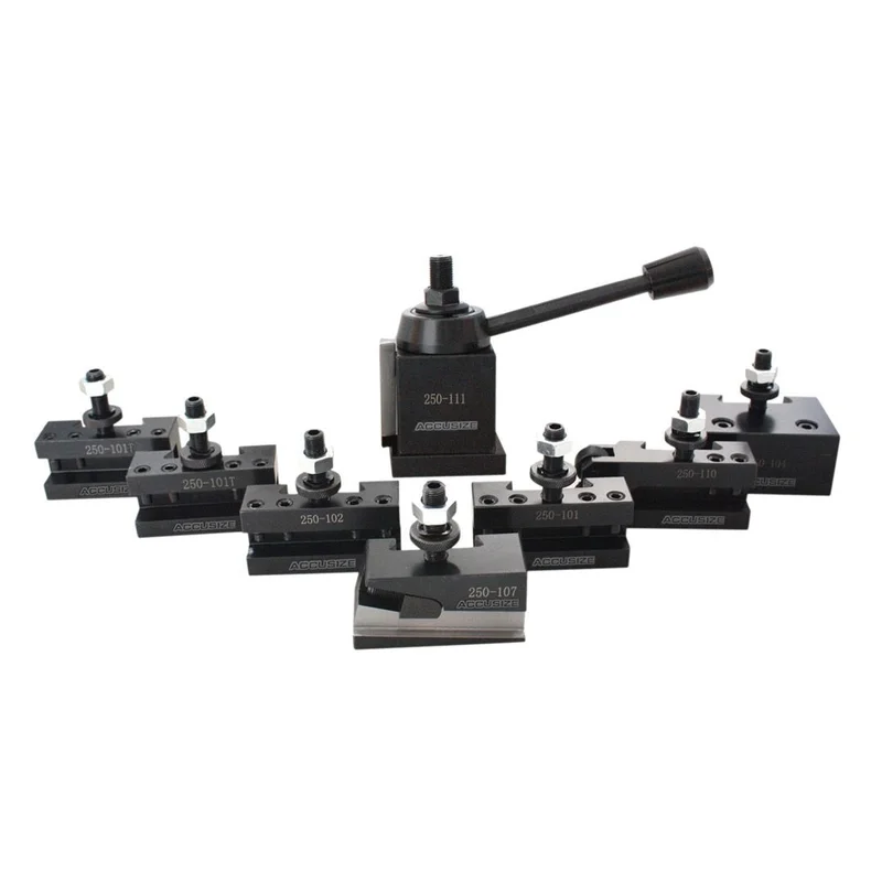 6-12" Wedge Type Quick Change Tool Post 8 Pcs/Set for 100 AXA, #0251-0118