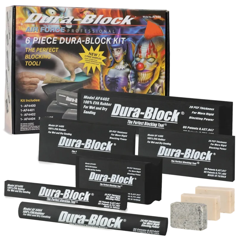 6 Pc. Standard Dura-Block Kit-AF44A Sanding Blocks