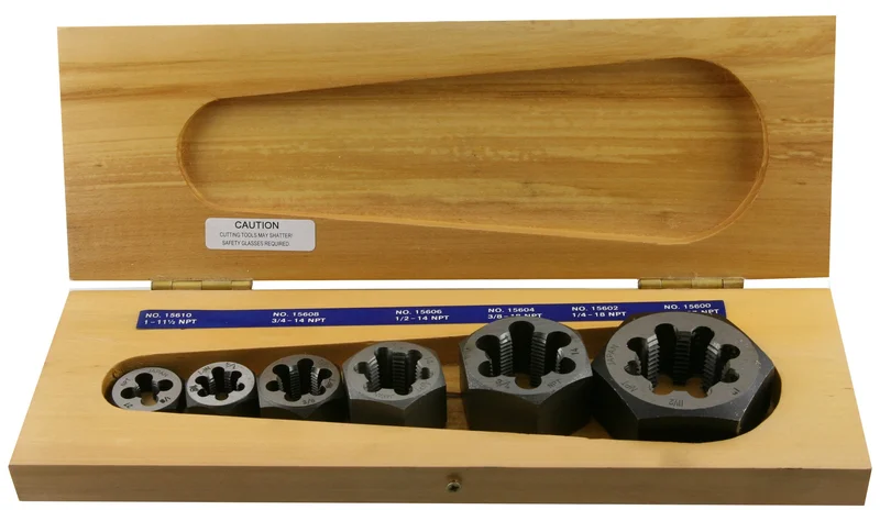 6 Piece Hex Rethreading Die Set