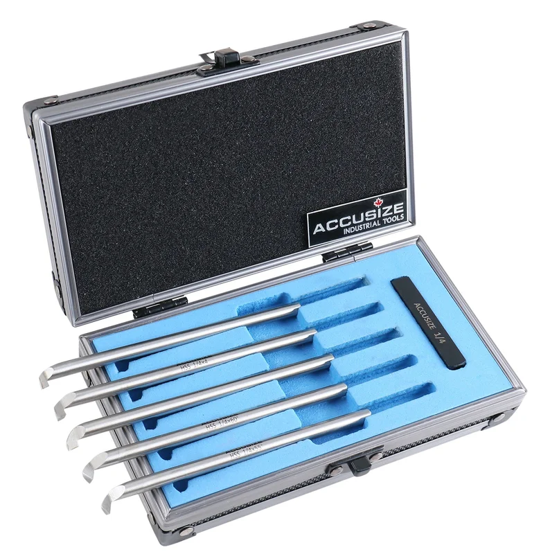 6pc H.S.S. Internal Threading & Boring Tool Set, 1/4", 5/16", 3/8" & 1/2"
