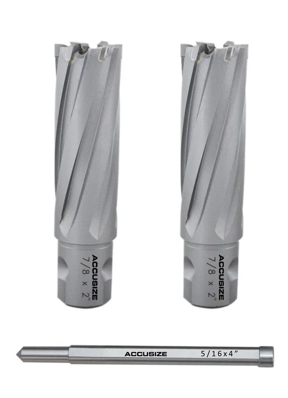 7/8"x2" Carbide Tipped Annular Cutters with One-Touch Shank with a Pilot Pin #3081-2019PIN
