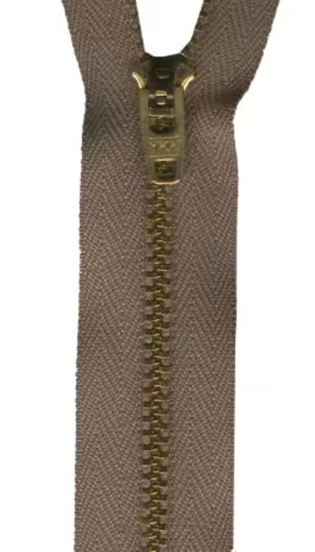 7" Metal Zipper: Beige