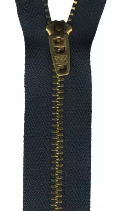 7" Metal Zipper: Navy