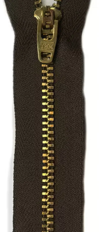 7" Metal Zipper: Sable