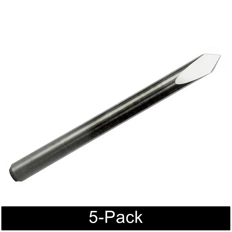 70 Solid Carbide V-Groove Engraving Bit  0.090" Max Depth  1/8" Shank  5 Pack