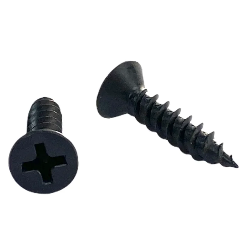 #8 | 7/8 Inch | Phillips Drive | Flat Head | Twinfast Thread | Twinfast Point | Black Phosphate Finish
