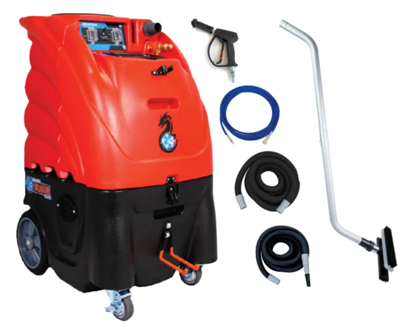 80-7000, Restroom Cleaner, Sandia Dragon, 12 Gallon, 1200 PSI, Cold Water, Single 3 Stage Vacuum Motor, 1 Year Pump 2 Year Motor Warranty