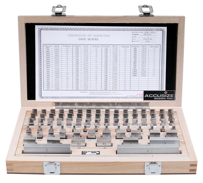 81 pc/set Steel Gage Block Set