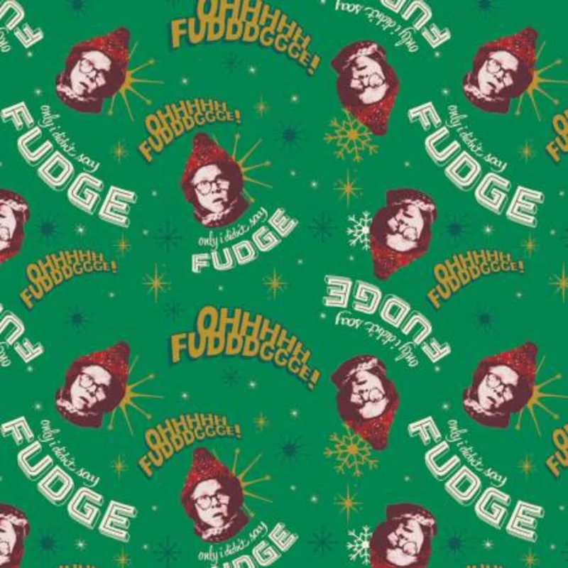 A Christmas Story Movie: Oh Fudge! (1/4 Yard)