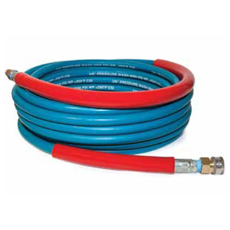 A+, Hose, Blue, Smooth, Non Marking, 3/8" X 100', 2 Wire, Up to 6000PSI, 8.928-974.0