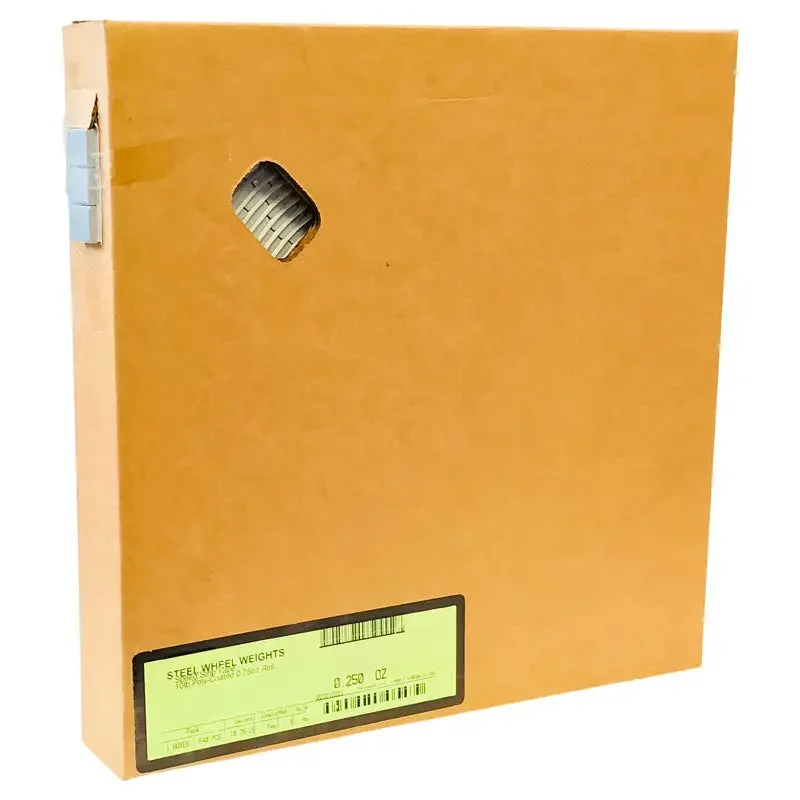 AA 0.25 Oz Roll Style Wheel Weight (640 pcs, Steel)