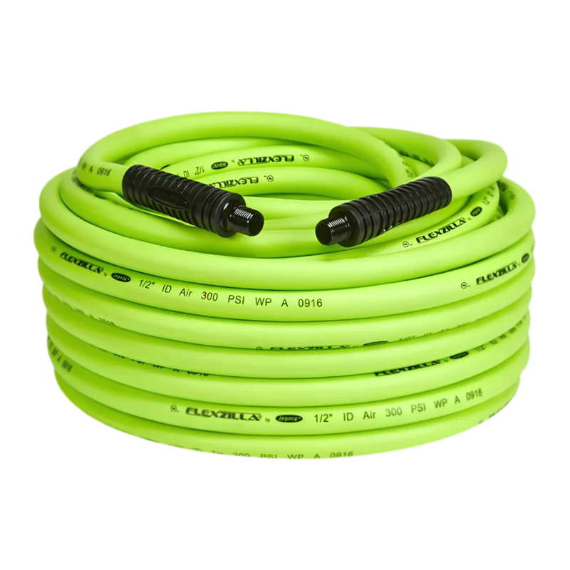 AA 1/2" ID Flexzilla Air Compressor Air Hose, 100 ft. - 48-HFZ12100YW3