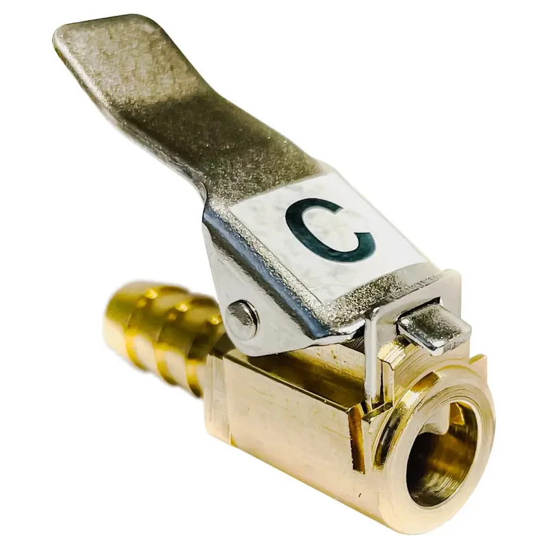 AA 1/4" Clip-On Air Chuck (Barb, Close)