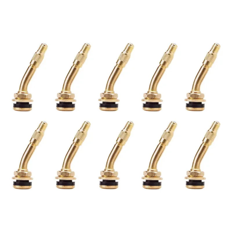 AA 2.25" Bent Brass Valve For Ford F-Series (Box of 10)