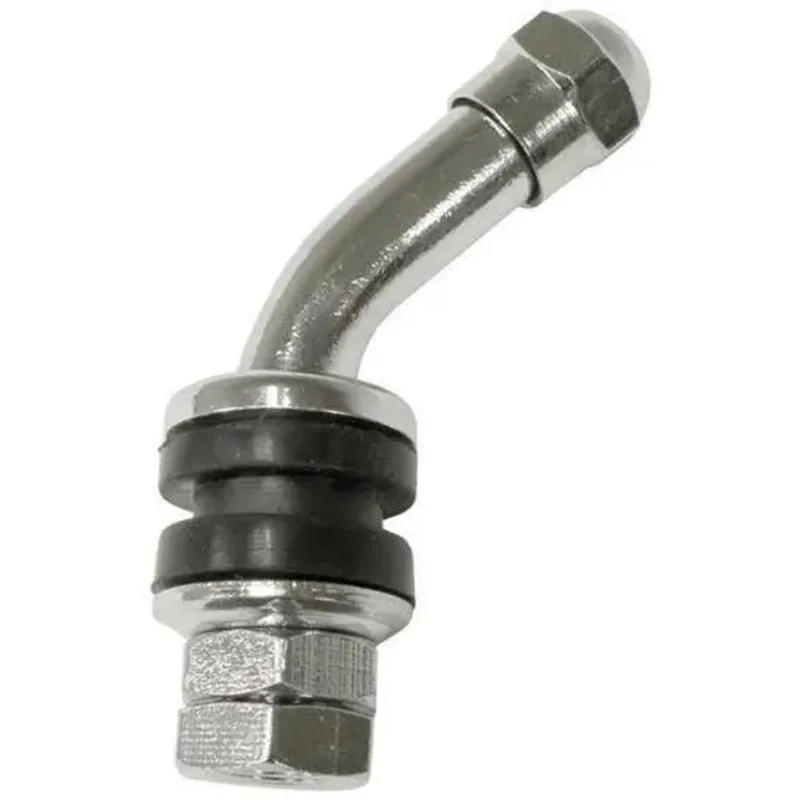 AA 45 Bend ENKEI Specialty Clamp-in Valve w/ Dome Top Hex Cap, 25mm (Ea)